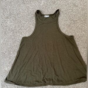 Free People Olive Green Racer top S